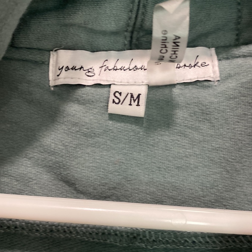 Young Fabulous & Broke Sandrine Quilted Coat Sage Green Size S/M - Picture 3 of 7